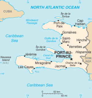 Haiti stadte Map